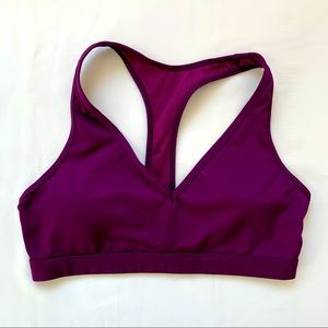 Victoria's Secret Grape Soda Purple Caged Racerback Strappy Sports Bra S
